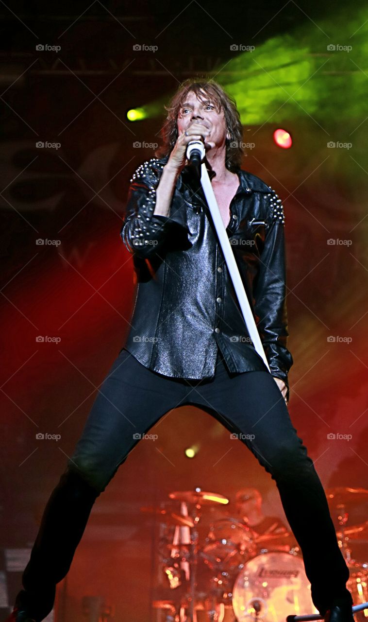 Man performing in concert