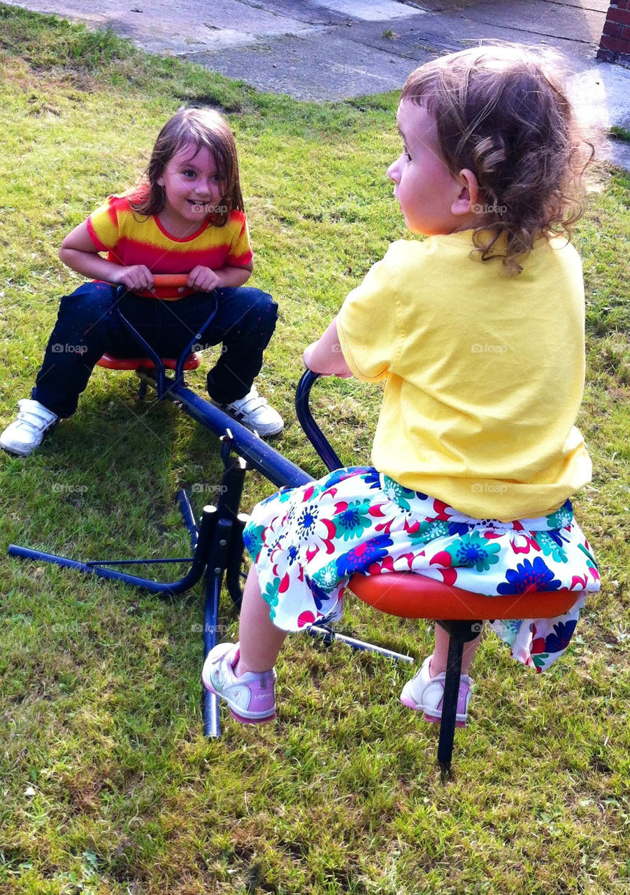 happy children play family by binkyboo