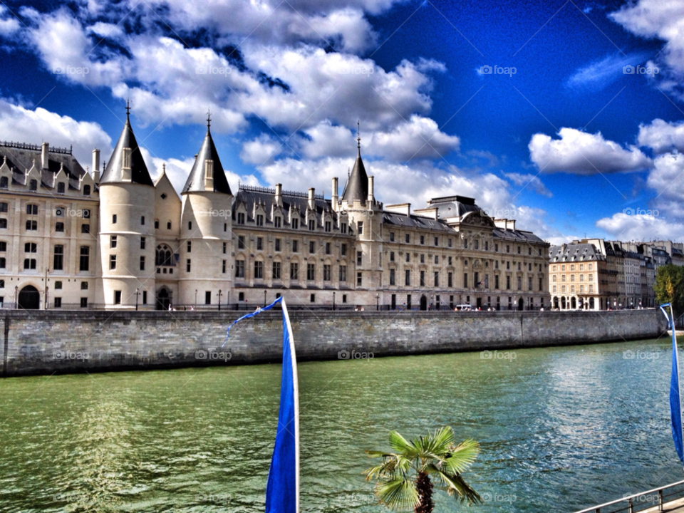 sky blue sunny clouds by sorrel
