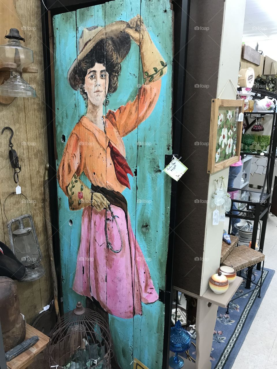 Door Painting at an antique Store