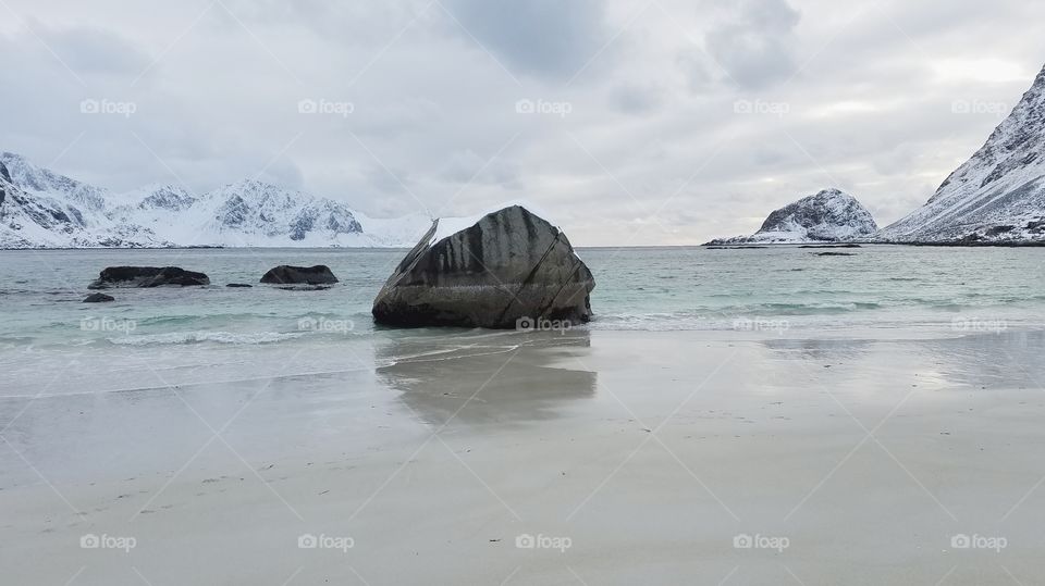 Beautiful Lofoten beach