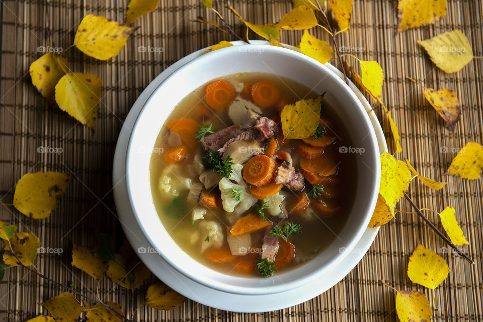 Mushrooms soup