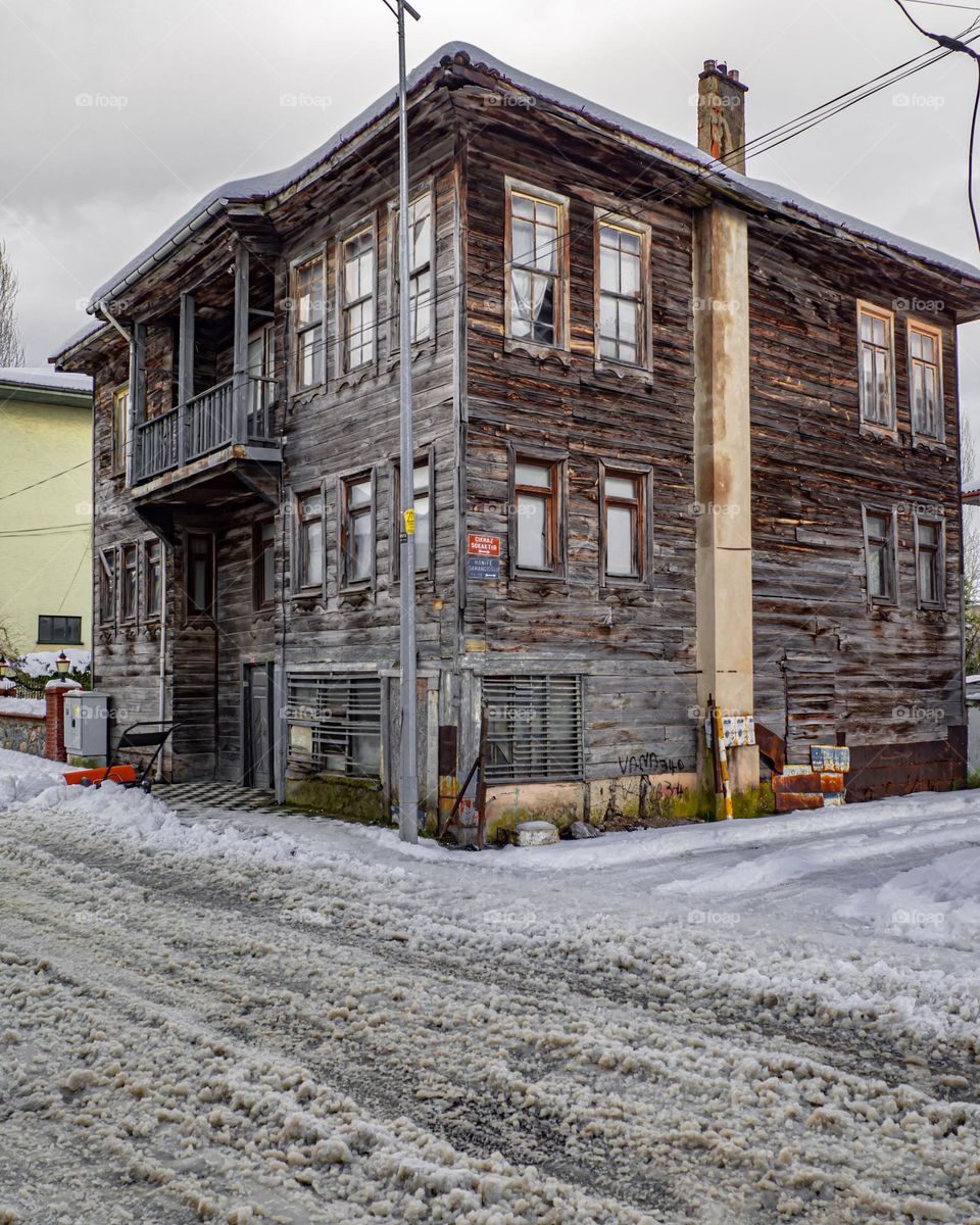 old wooden house