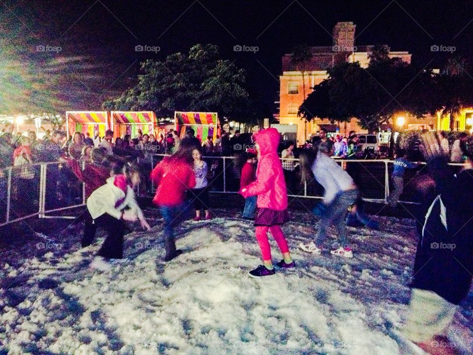 Creating a winter wonderland in the tropics