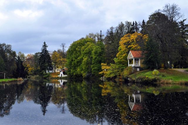 House at lake side