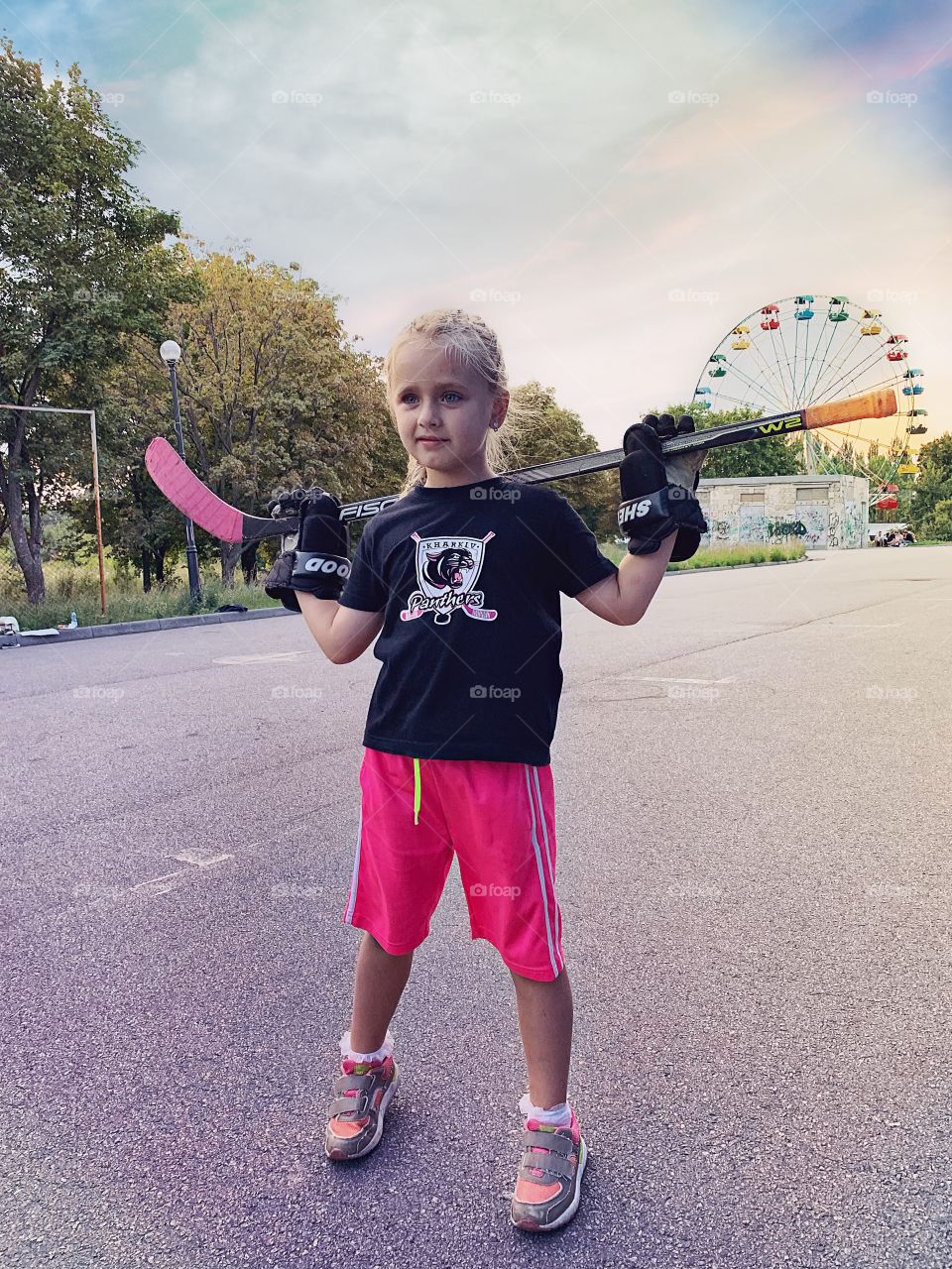 Womans hockey, child, hockey girl 