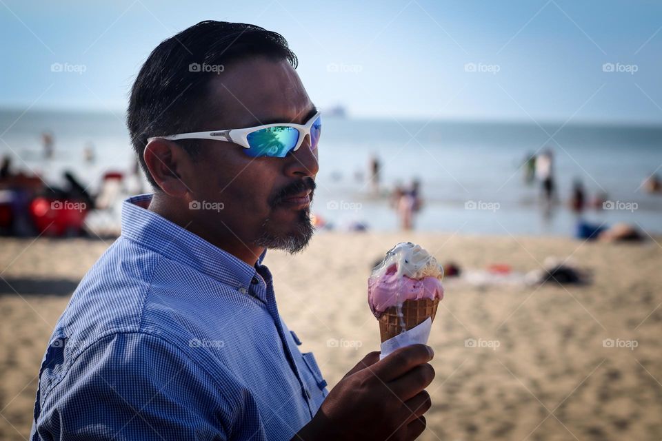 On the beach