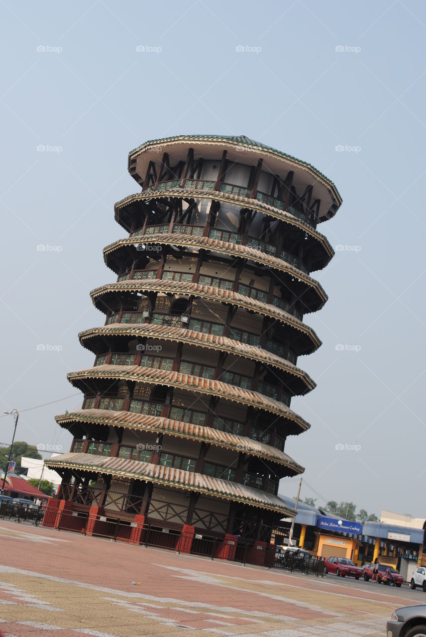 leaning tower of teluk intan