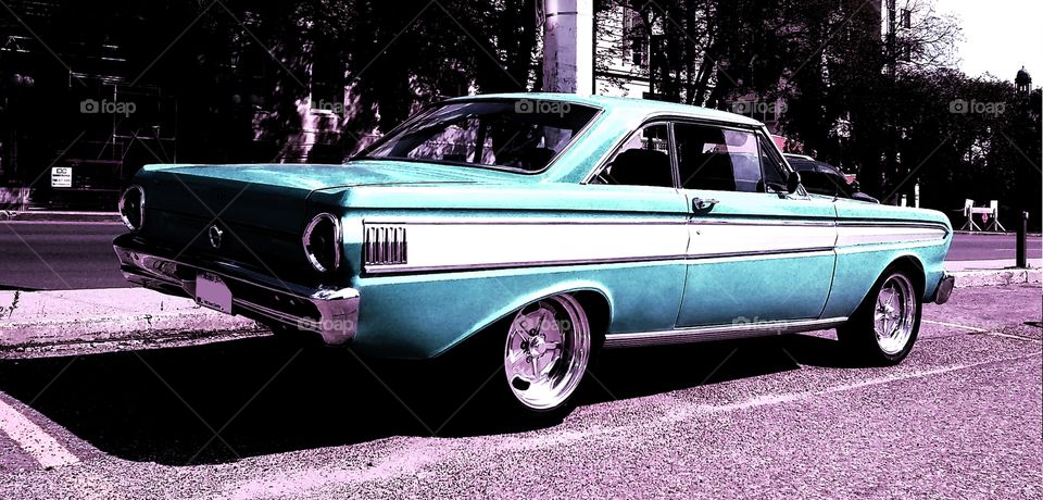 1964 Dodge Falcon baby blue