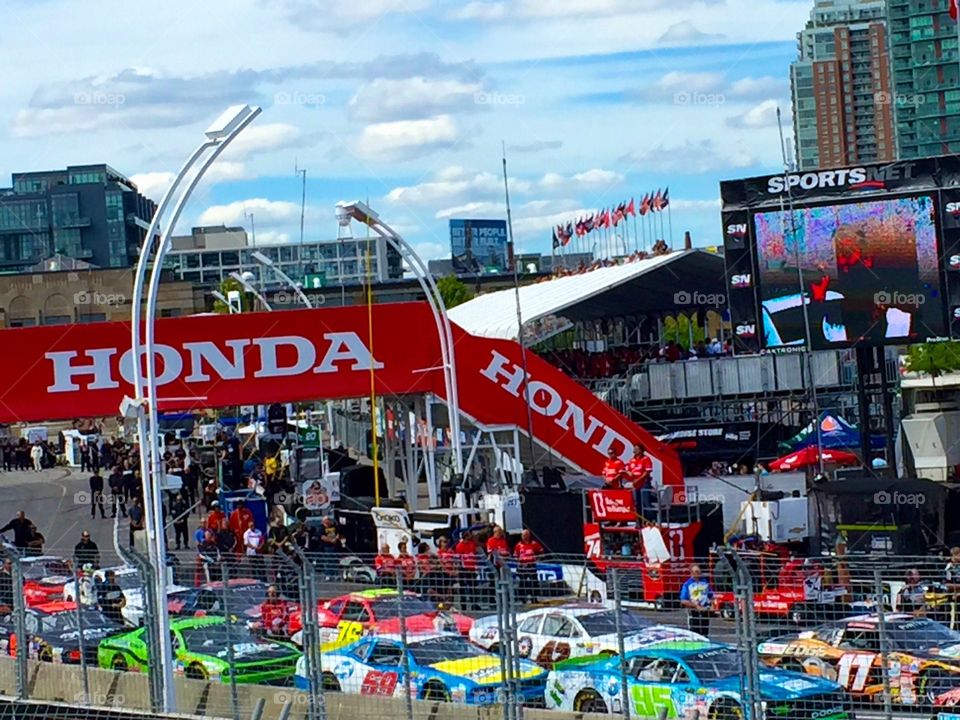 Stock cars racing at Toronto Indy (2016) Canada