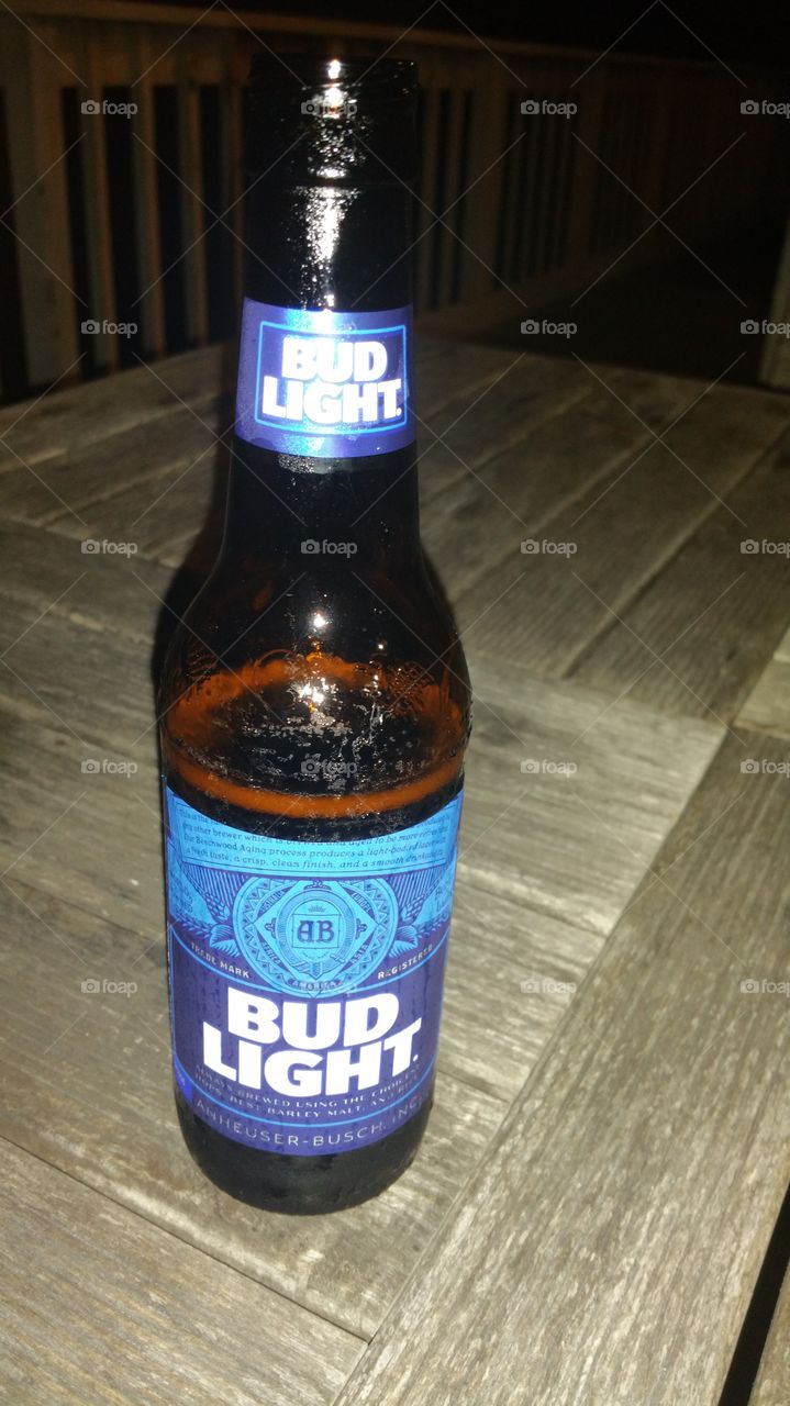 Enjoy a cold Bud light