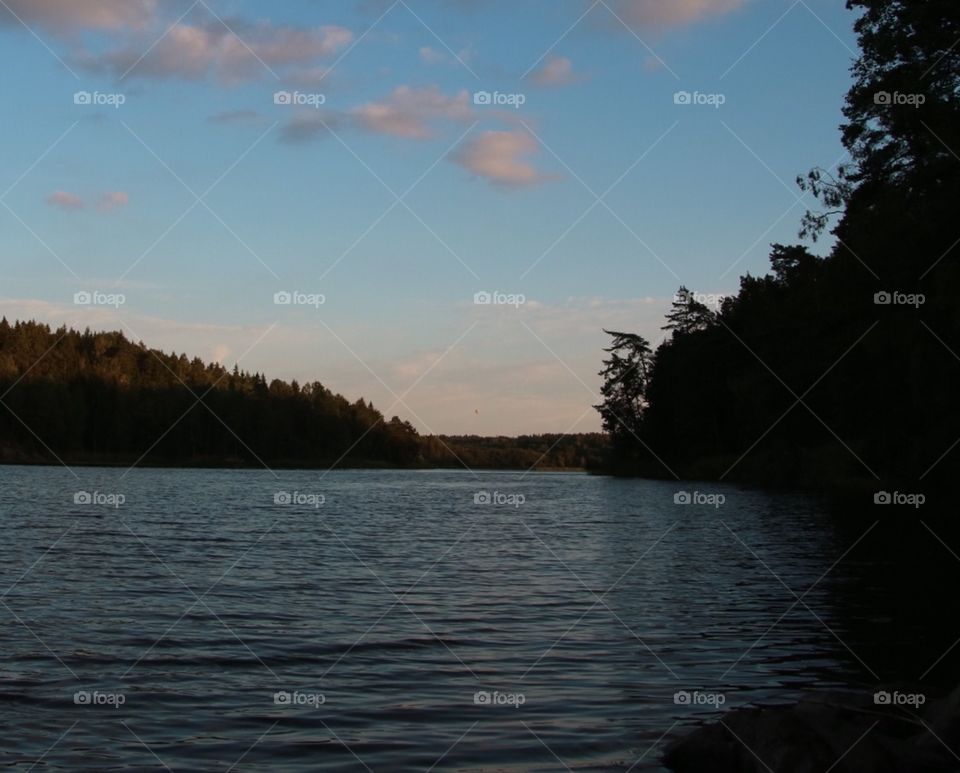 Evening by the lake.