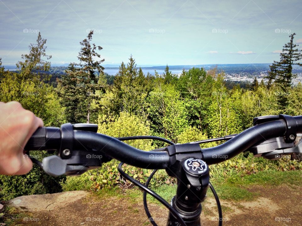 Mountain bike ride. View from my mountain bike ride 