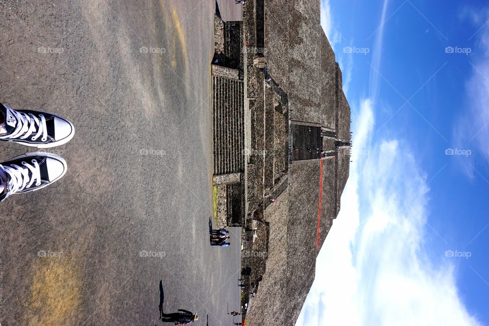 sun pyramid. taken during my visit to teotihuacan 