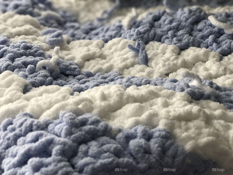 Crochet blanket texture