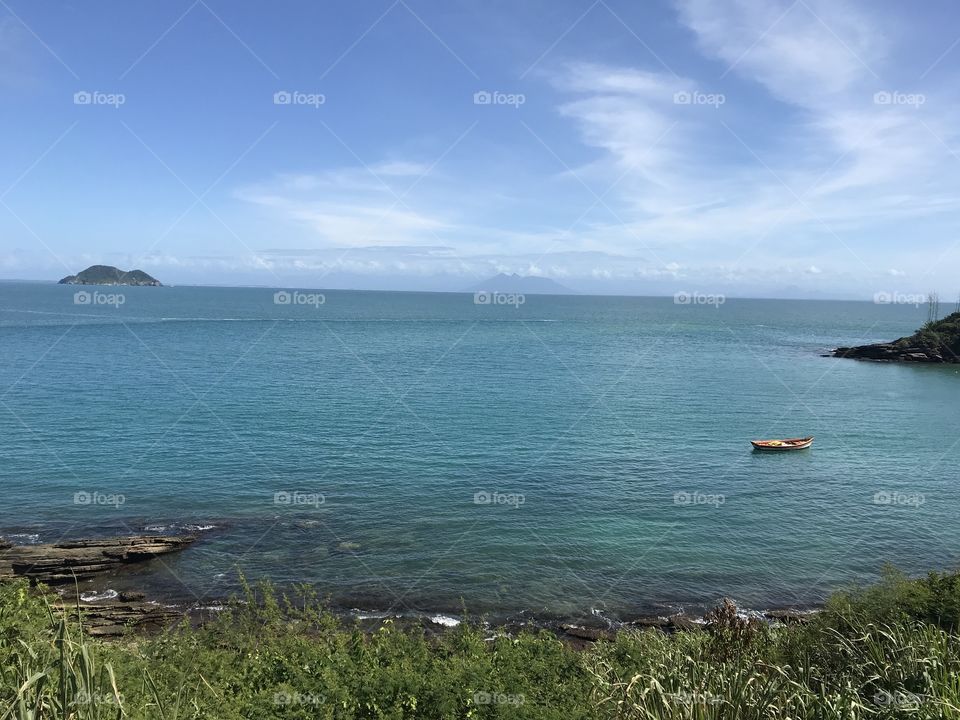 View of one of the beaches of Buzios, Rio de Janeiro