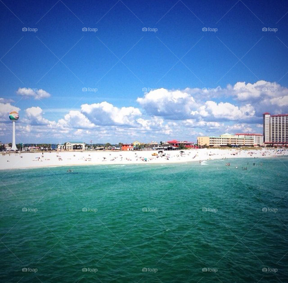 Summertime at Pensacola Beach. I took this photo on the pier of Pensacola Beach during summer of 2014. 