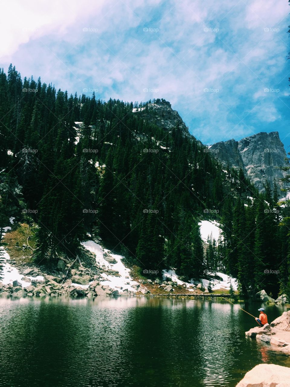 Fishin'. Dream Lake, CO