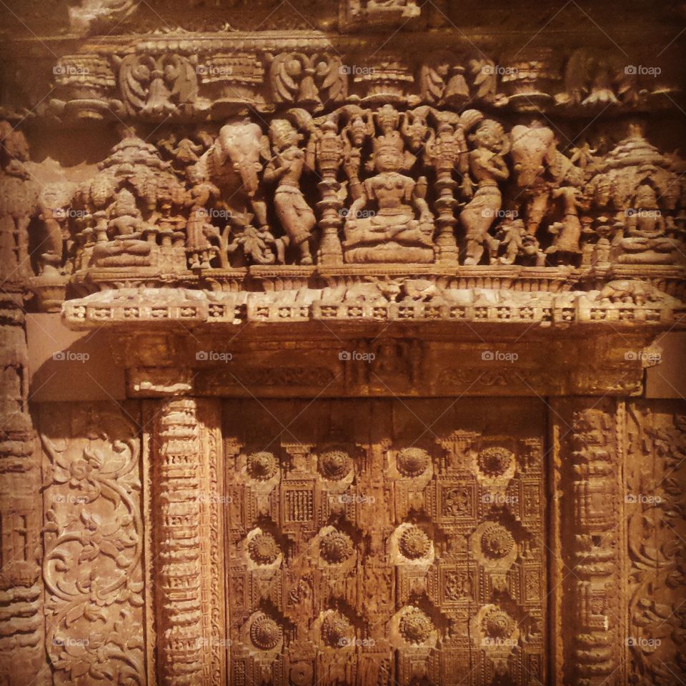 ancient indian architecture. door carvings