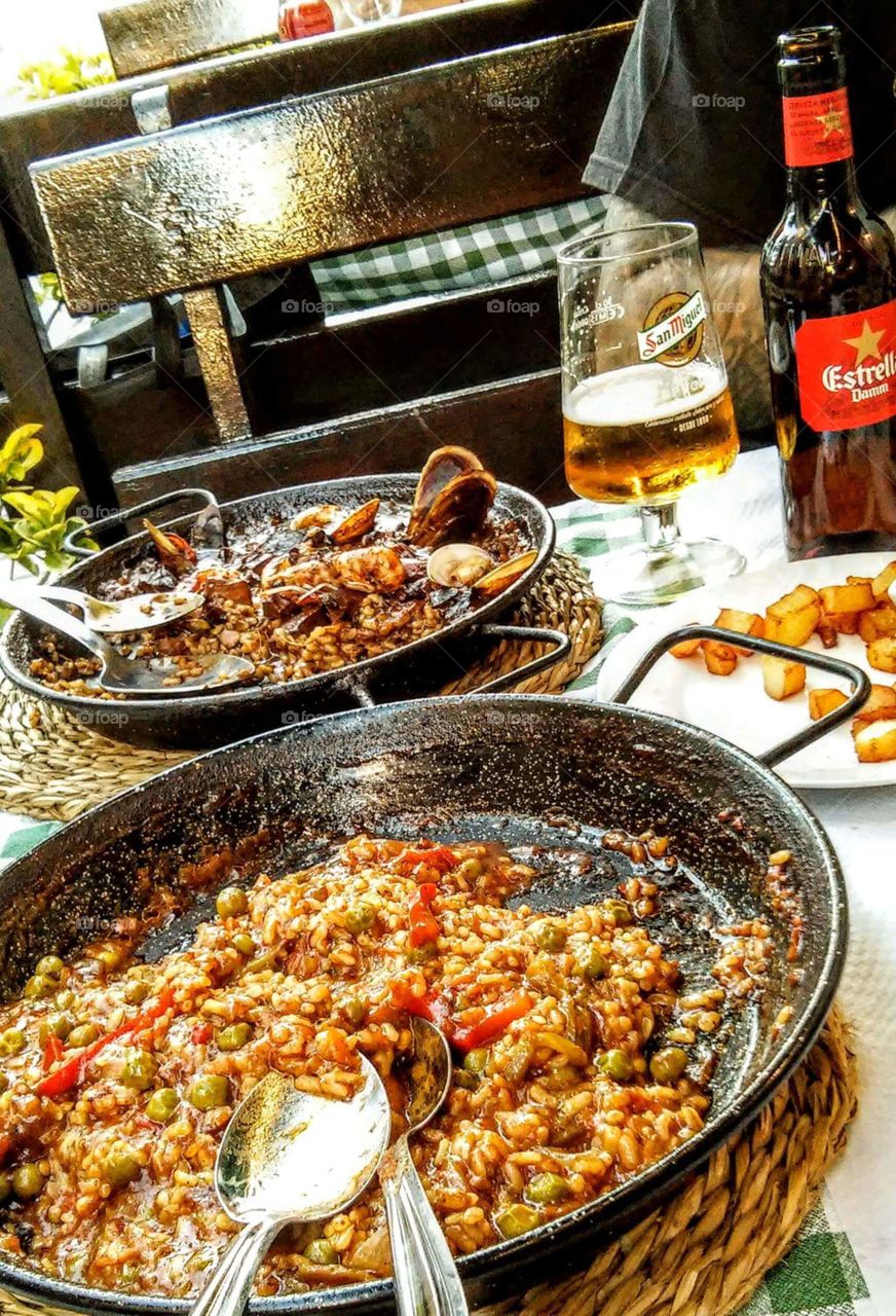 Traditional paella-Catalonia Spain