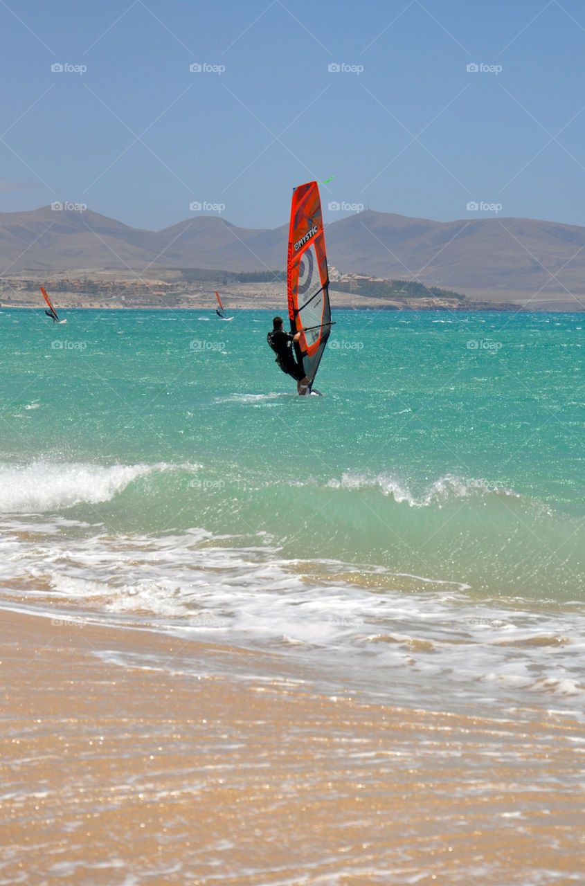 Windsurfing fun 