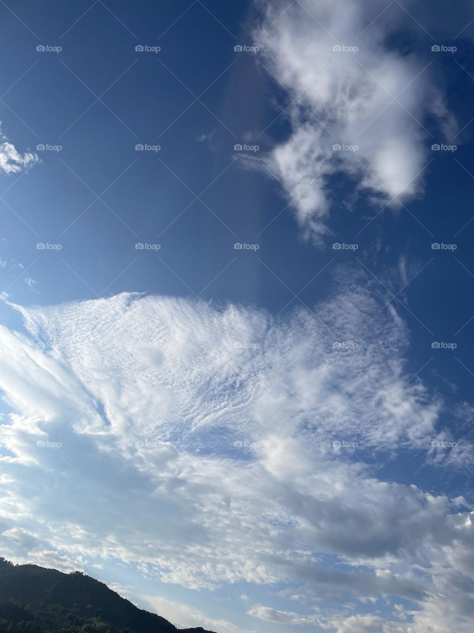 Blue sky with clouds