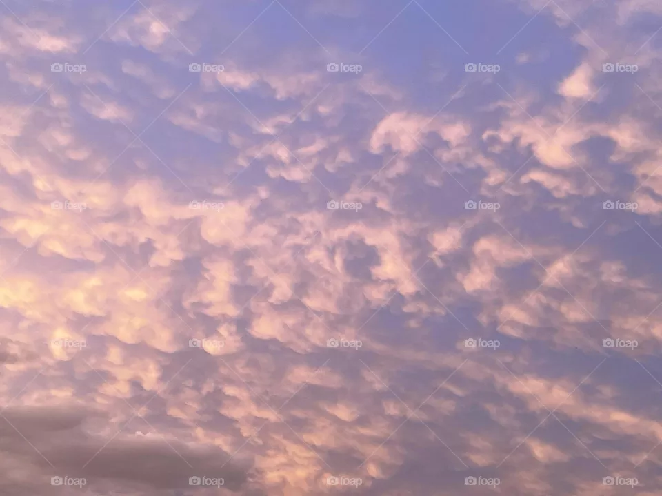 Light pink clouds
