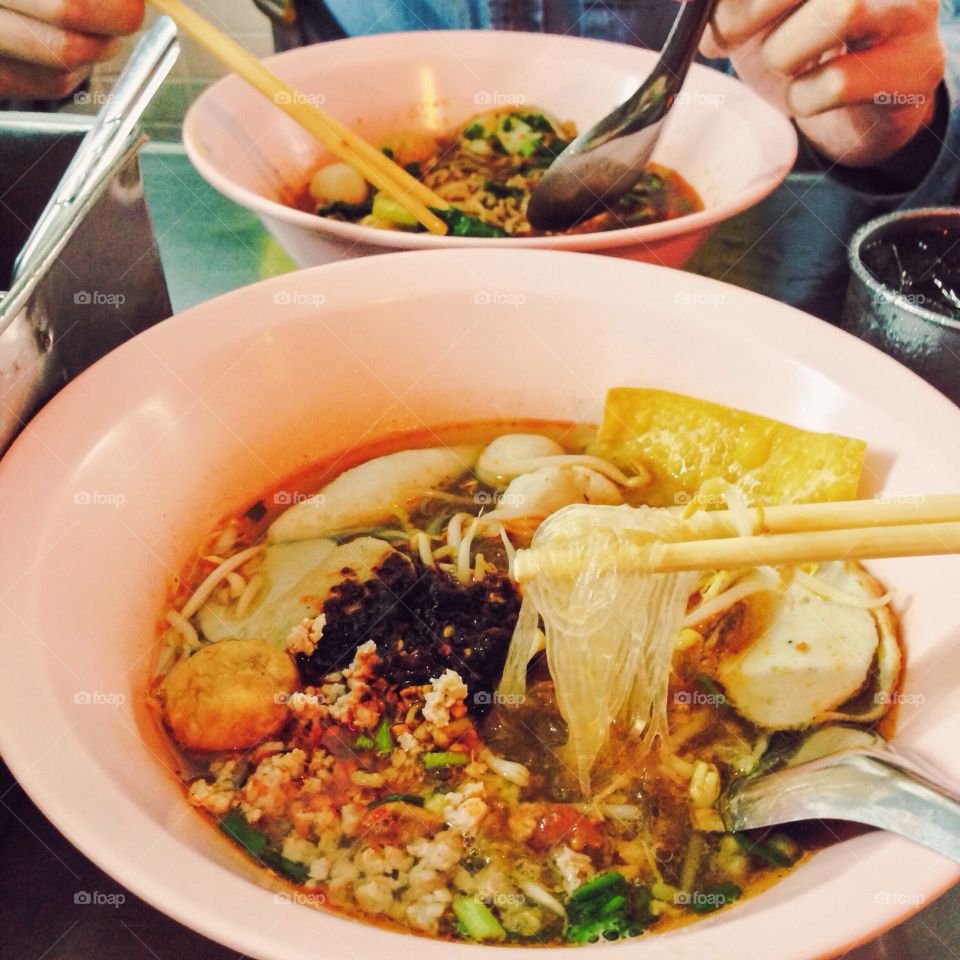 Asian Cuisine : Thai food - Tom Yum noodles 