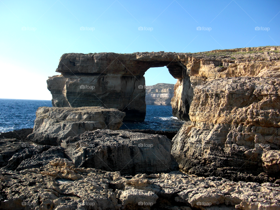 Azure window  in Gozo Malta. It collapsed completely on 8 March 2017