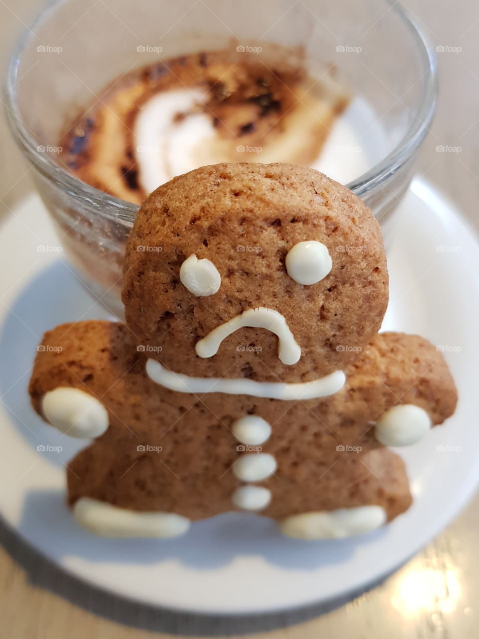 Christmas breakfast with my sweet gingerbread cookie