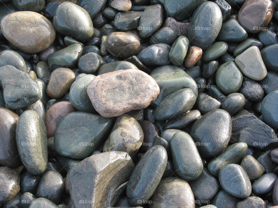 the rock in the beach