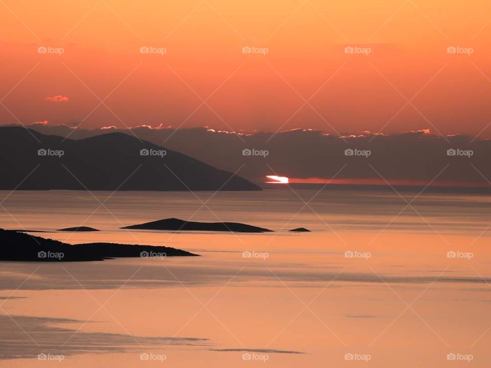 Island Vis Croatia orange Color