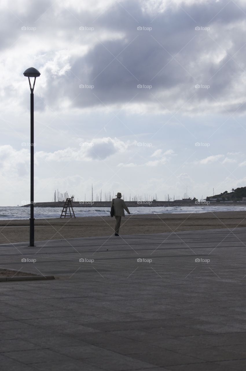 Winter day at the seaside