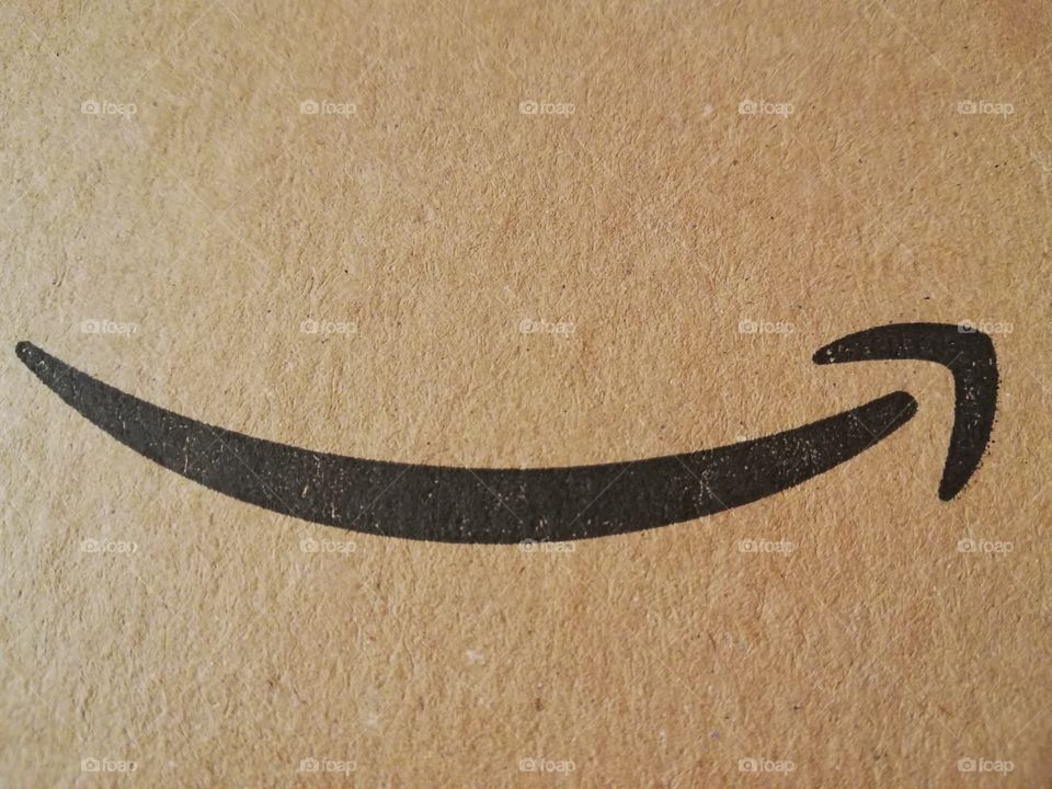 Amazon logo on the package