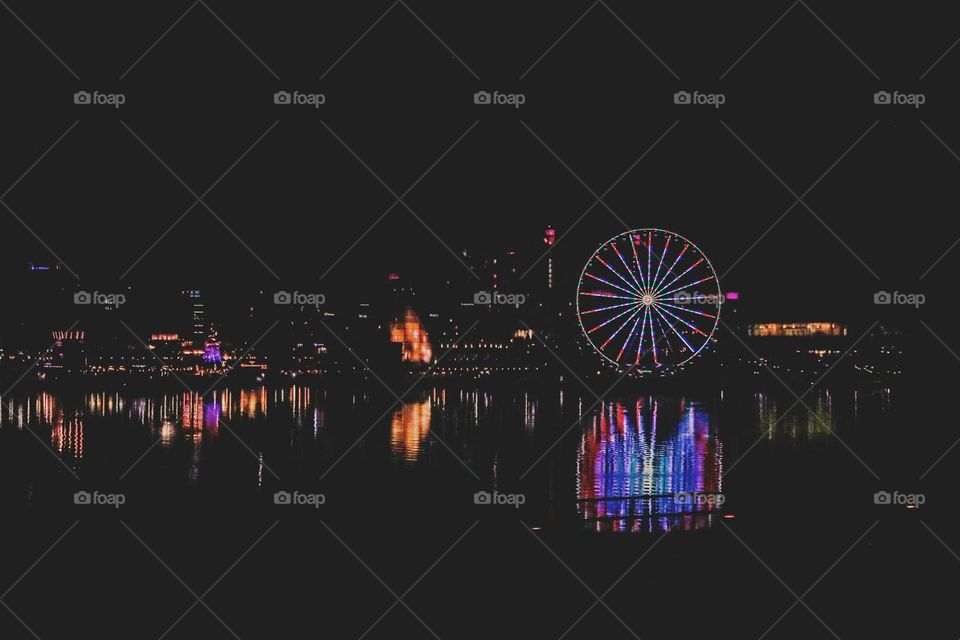 Light Waters. Shot in Washington DC, a carnival pictured