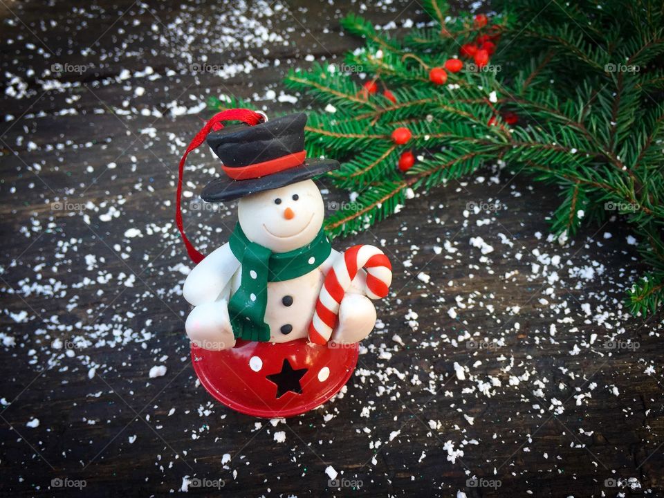 Christmas, Winter, Snowman, Christmas Tree, Snow