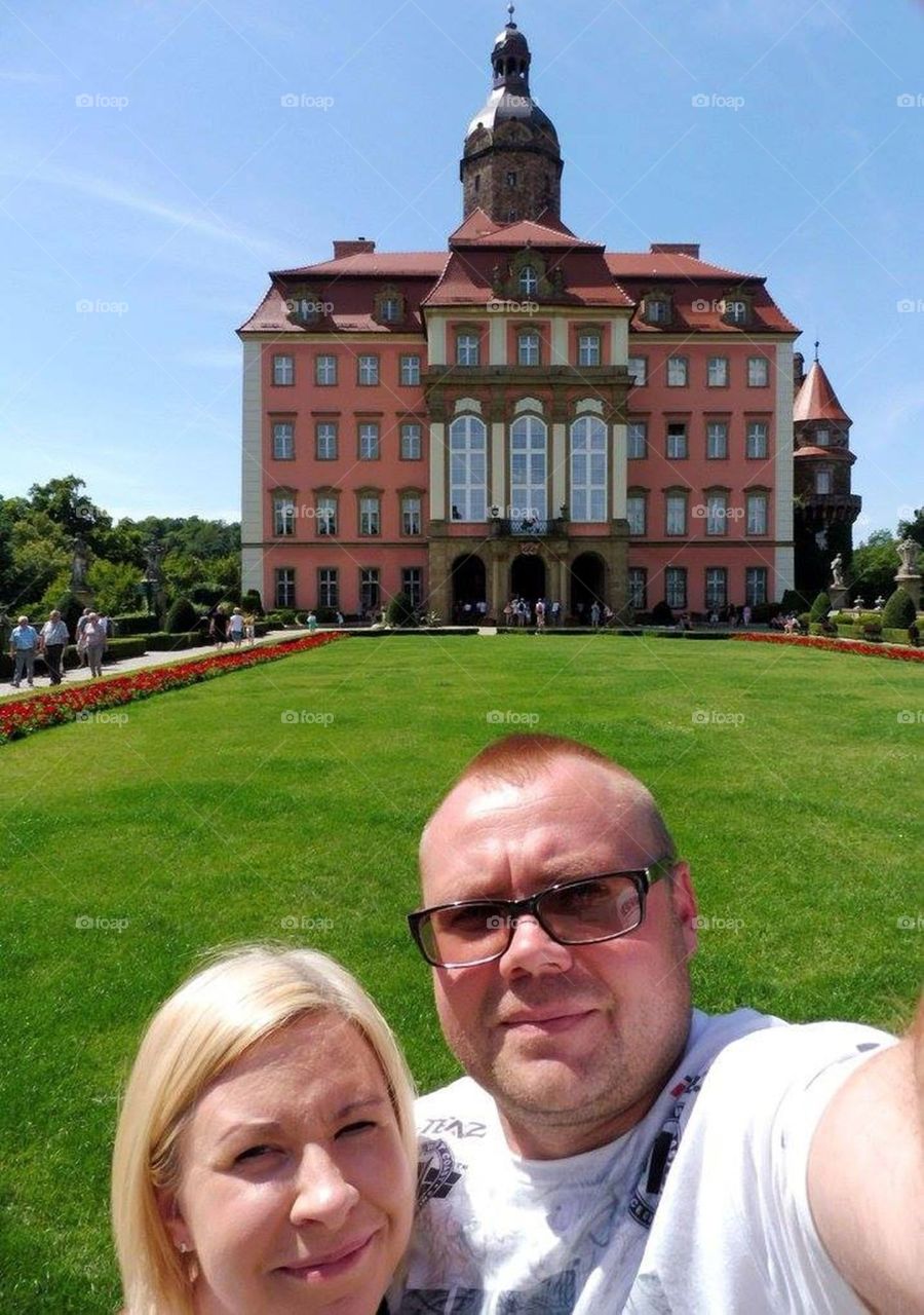 Książ castle in Polish