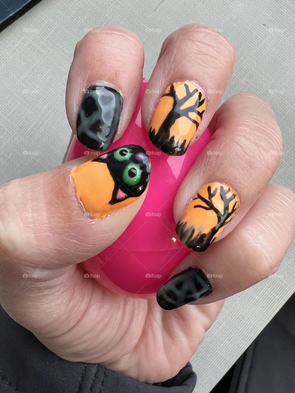 One of my favorite Halloween nail designs