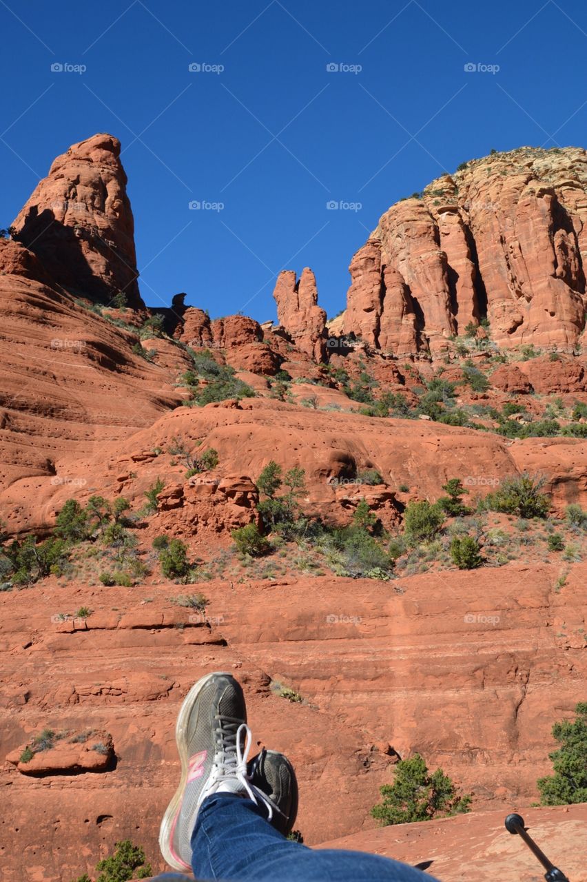 Hiking in the red rocks of Sedona