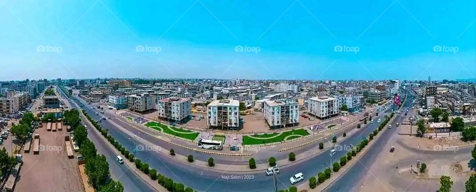 Glory be to God, the magnificent and picturesque view and the natural green trees are a view that is nothing more wonderful than it