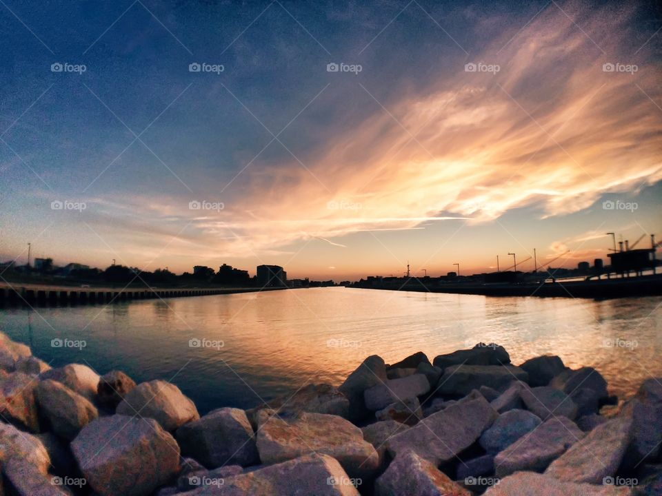 Sunset in Comacchio - Emilia Romagna - Italy 