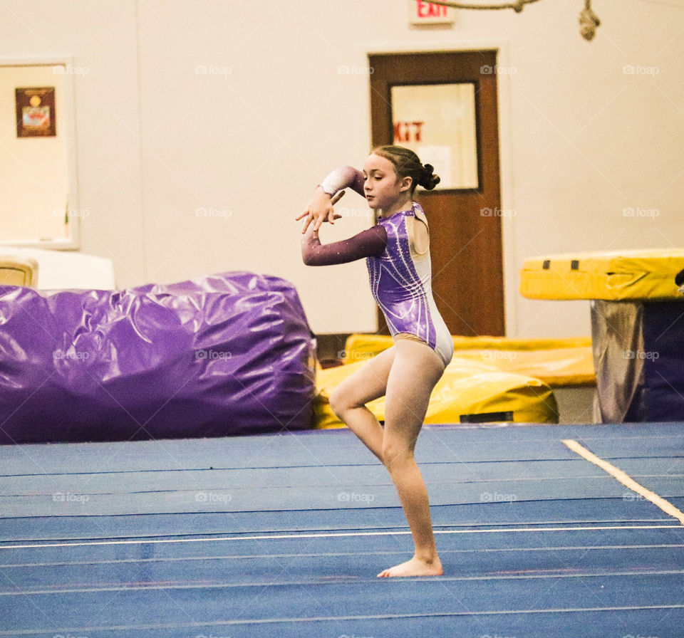 gymnastics floor exercise