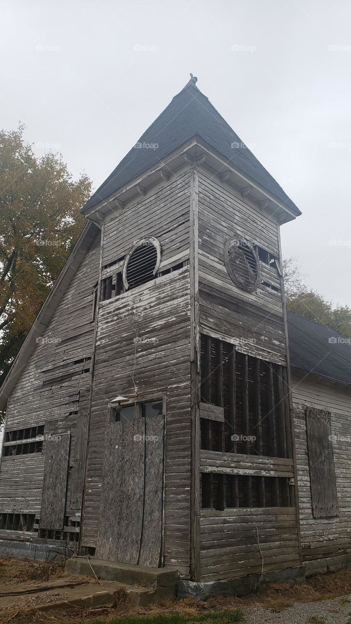 Abandoned  dilapidated church