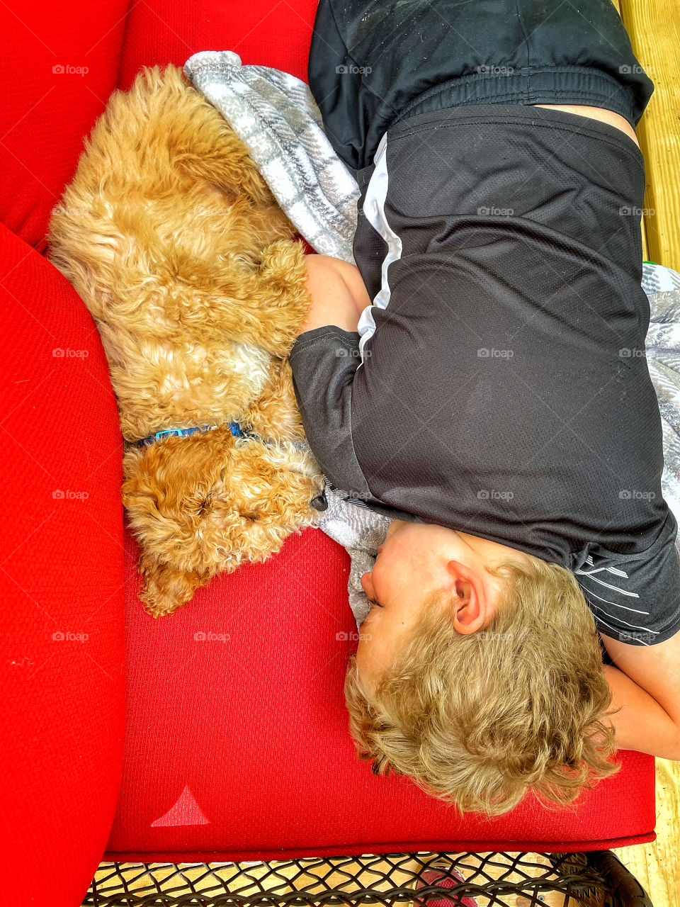 Owen and his puppy Milo 