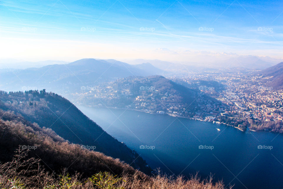 What about a very high look over Lake Como