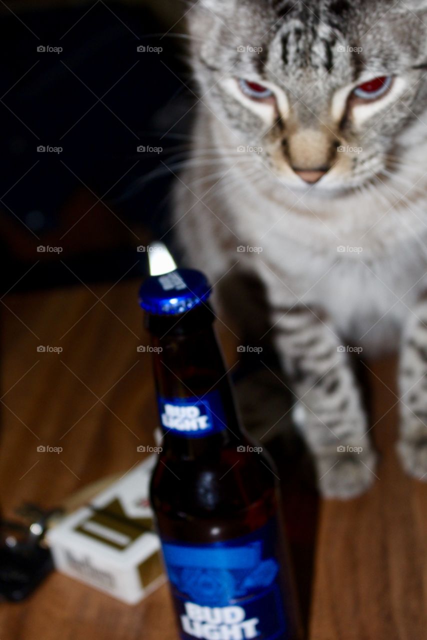 I’ll jack you up if you touch my beer & Cigarettes😖