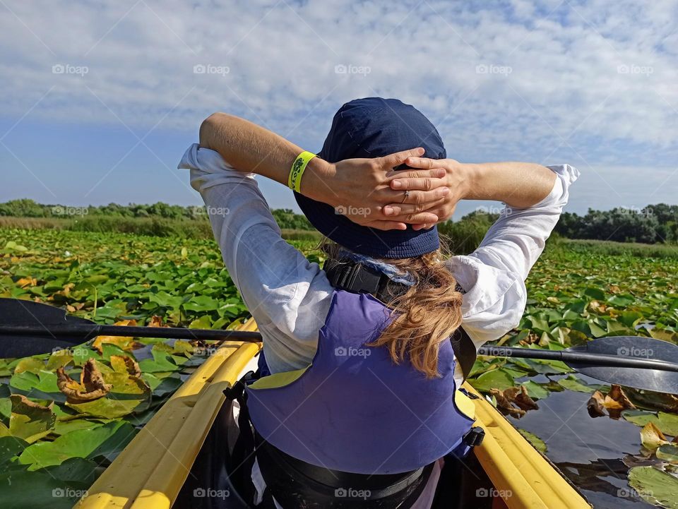 The stillness within . 
girl in meditation