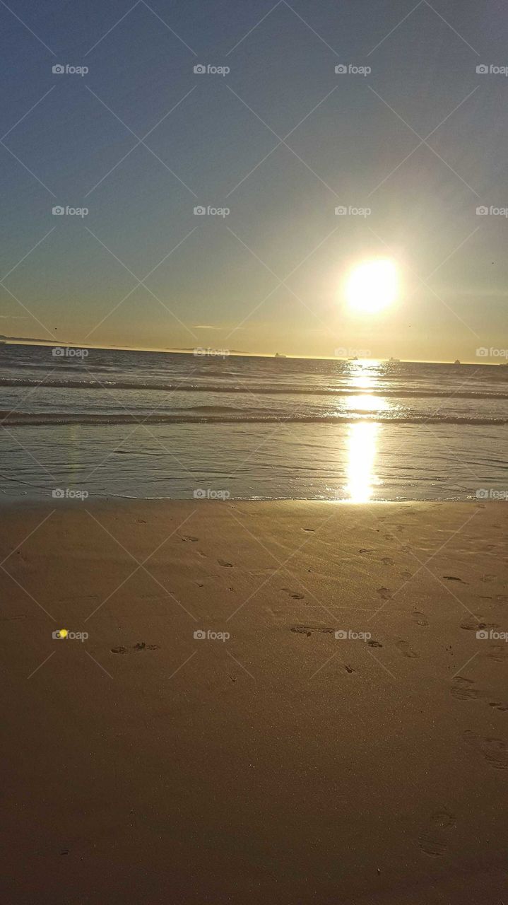 California Beach at Sunrise