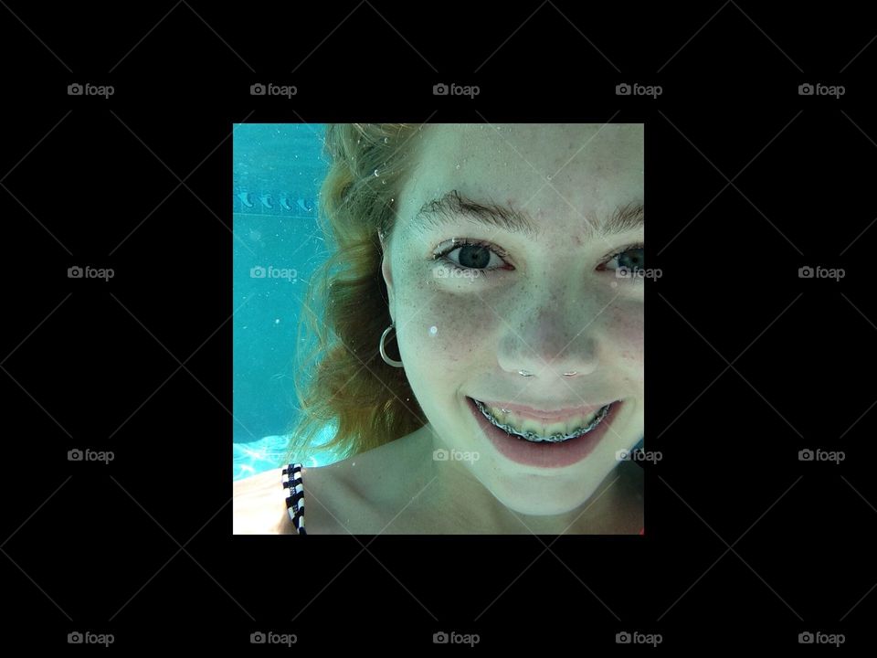 underwater portrait 
