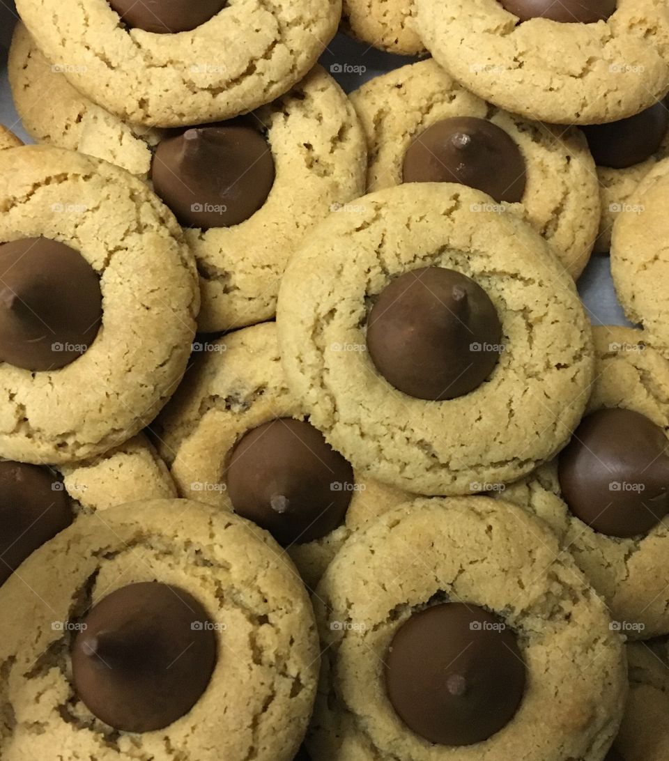 Peanut butter blossoms-yummy!